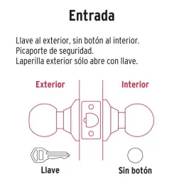  Cerraduras Pomo Negro Entrada Hermex 43909 26.271186 Cerraduras Pomo Negro Entrada Hermex 47909

Cerrojo con llave al exterior,