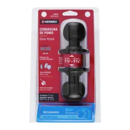  Cerraduras Pomo Negro Dormitorio Hermex 43910 26.271186 Cerraduras Pomo Negro Dormitorio Hermex 47910

Cerrojo con llave al ext