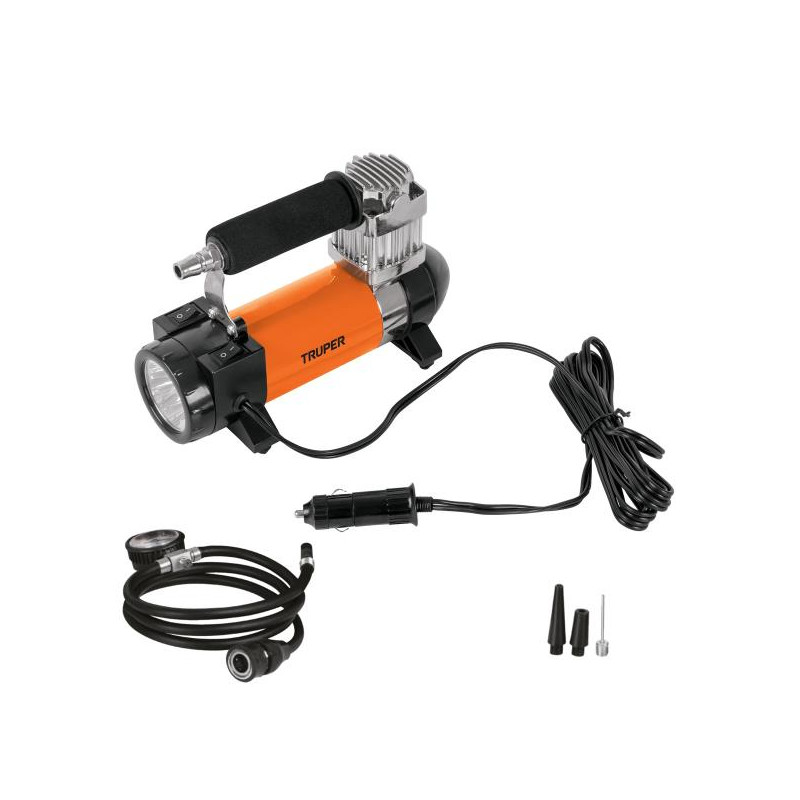  Compresora de Aire 12V Portatil para Auto con Maletin Truper 19999 104.237288 Compresora de Aire 12V Portatil para Auto con Mal