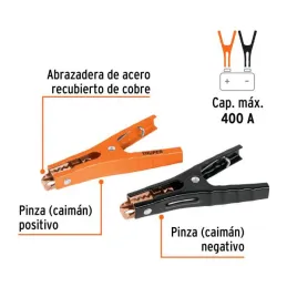  Caiman Cocodrilo para Cables pasa Corriente Auto Bateria Truper 100777 10 Caiman Cocodrilo para Cables pasa Corriente Auto Bate