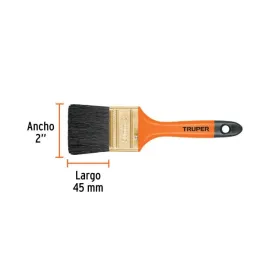  Brochas Profesionales 2" 48x11mm ResisteSolvente 14483 Truper 2.033898 Brocha Profesional 2" Mango de Plástico, Truper 14483 

