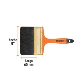  Brochas Profesionales 5" 66x17mm ResisteSolvente 14487 Truper 7.288136 Brocha Profesional 5" Mango de Plástico, Truper 14487

C