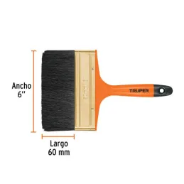  Brochas Profesionales 6" 66x19mm ResisteSolvente 14488 Truper 8.898305 Brocha Profesional 6" Mango de Plástico, Truper 14488 

