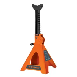  Caballete 6 Toneladas 2 Piezas, Base Ancha y Palanca de Ajuste de Altura, TORAU-6 14845 Truper 241.525424 Caballete para Auto 6