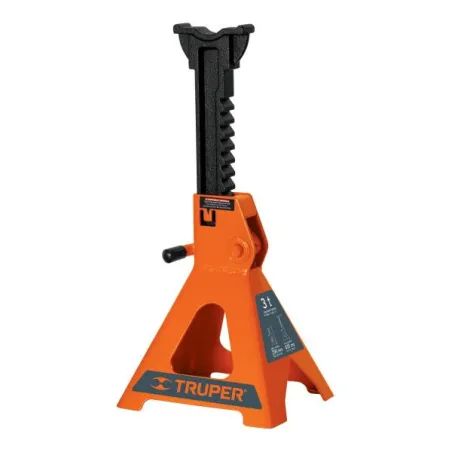  Caballete 3 Toneladas 2 Piezas, Base Ancha y Palanca de Ajuste de Altura, TORAU-3 14843 Truper 115.254237 Caballete para Auto 3