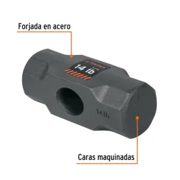  Cabezas  de Comba Octagonal 14 Lb Ojillo Ovalado Truper 10594 55.932203 Cabezas de Comba Octagonal 14 Lb Ojillo Ovalado Truper 