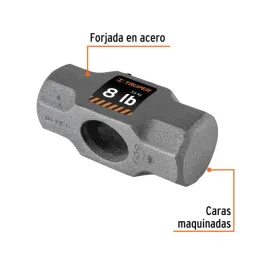  Cabezas  de Comba Octagonal 8 Lb Ojillo Ovalado Truper 10588 36.440678 Cabezas de Comba Octagonal 8 Lb Ojillo Ovalado Truper 10