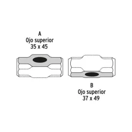  Cabezas  de Comba Octagonal 8 Lb Ojillo Ovalado Truper 10588 36.440678 Cabezas de Comba Octagonal 8 Lb Ojillo Ovalado Truper 10