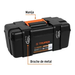  Caja para Herramientas Plastica Largo 20", Ancho 10 1/2", Alto 10", Peso 2.2 kg, Industrial, CHP-20X 10380 Truper 47.457627 Caj