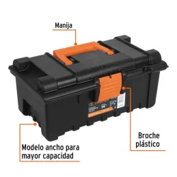  Caja para Herramientas Plastica Largo 14", Ancho 8", Alto 6 1/2", Peso 0.72 kg, CHA-14N 19854 Truper 15.847458 Caja para Herram