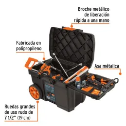  Cajas para Herramientas 23" x17" 57L CRuedas Mtelescopico Truper 10902 112.711864 Cajas para Herramientas 23" x17" 57L CRuedas 