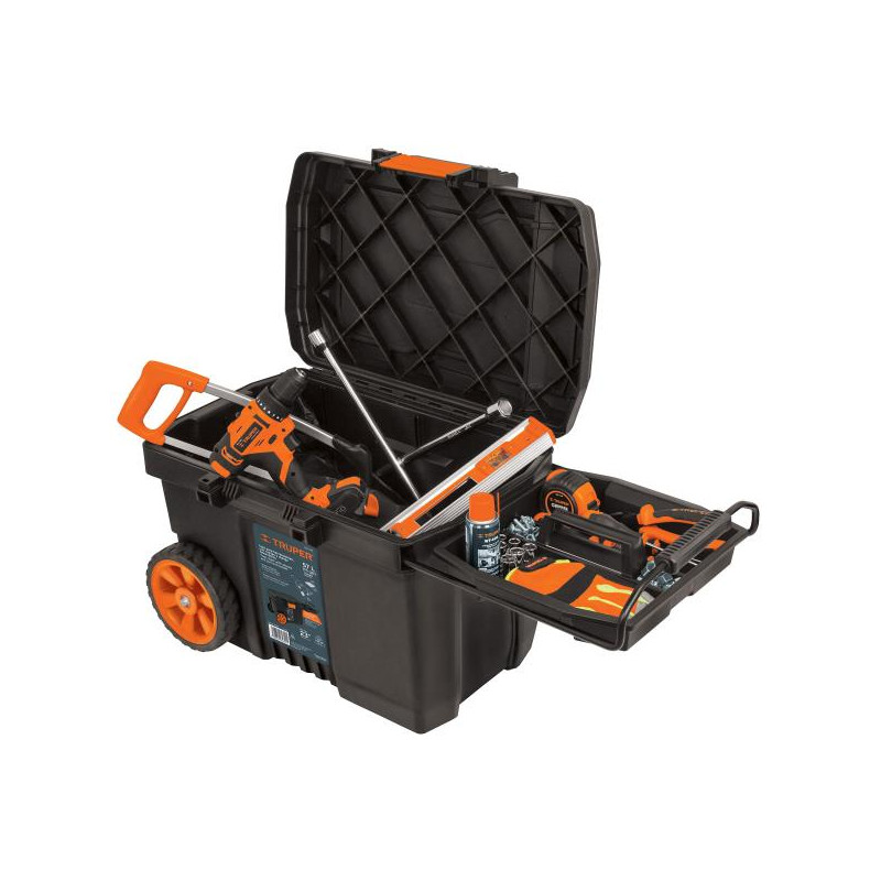  Cajas para Herramientas 23" x17" 57L CRuedas Mtelescopico Truper 10902 112.711864 Cajas para Herramientas 23" x17" 57L CRuedas 