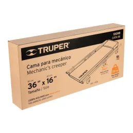  Cama de Taller 36", Cuerpo Acolchonado, Llantas TPE Giro 360 Grados, CATA-36 10098 Truper 155.932203 Cama de Taller 36", Cuerpo