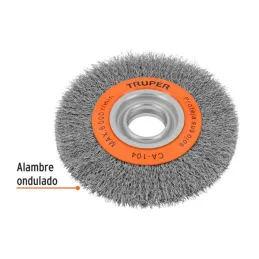  Cardas Circulares 6" Ondulado Truper 11520  21.186441 Cardas Circulares 6" x3/4" Ondulado Truper 11520

Alambres ondulados de a