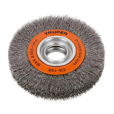  Cardas Circulares 6" Ondulado Truper 11526 25.423729 Cardas Circulares 6" x1-1/8" Ondulado Truper 11526

Alambres ondulados de 