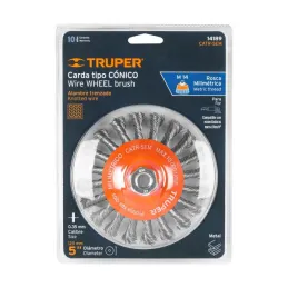  Cardas Conicas 5" Trenzado M14 Truper 14189 13.559322 Cardas Conicas 5" Trenzado M14 Truper 14189

Fabricadas de acero al carbo