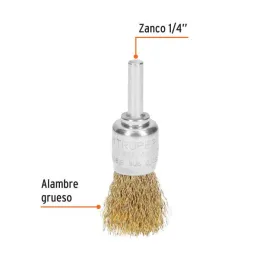  Cardas Copa 3/4" Grueso Z1/4" Truper 11593 3.559322 Cardas Copa 3/4" Grueso Z1/4" Truper 11593

Fabricada en acero latonado (an