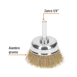  Cardas Copa 1 3/4" Grueso Z1/4" Truper 11571 5.423729 Cardas Copa 1 3/4" Grueso Z1/4" Truper 11571

Fabricada en acero latonado