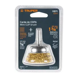  Cardas Copa 1 3/4" Grueso Z1/4" Truper 11571 5.423729 Cardas Copa 1 3/4" Grueso Z1/4" Truper 11571

Fabricada en acero latonado