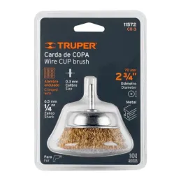  Cardas Copa 2 3/4" Grueso Z1/4" Truper 11572 7.288136 Cardas Copa 2 3/4" Grueso Z1/4" Truper 11572

Fabricada en acero latonado