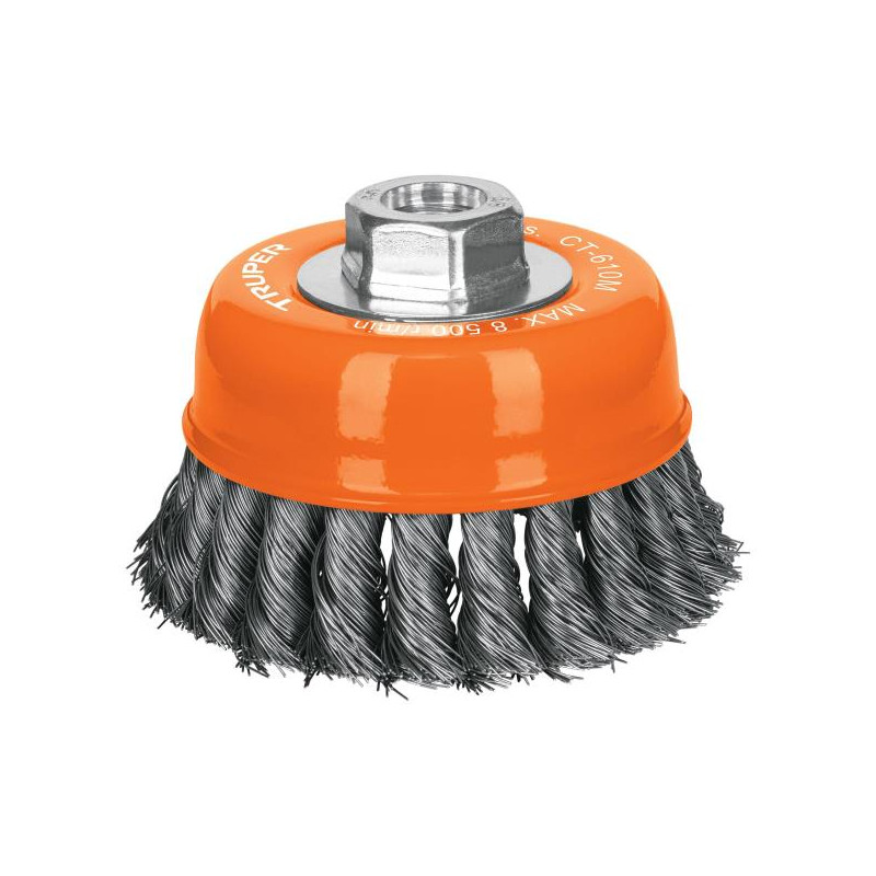  Cardas Copa 4" Trenzado Fino M14 Truper 14185  21.186441 Cardas Copa 4" Trenzado Fino M14 Truper 14185 

Fabricada en acero al 