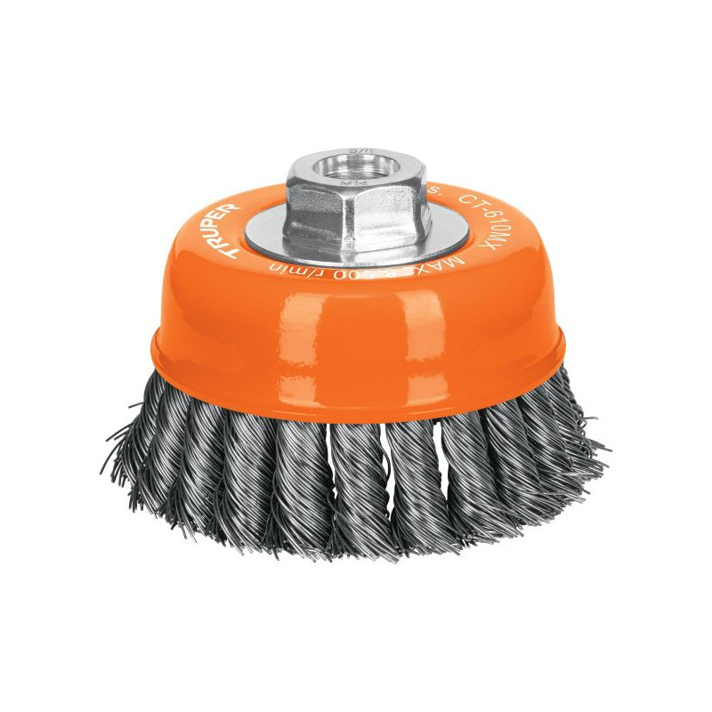  Cardas Copa 4" Trenzado Grueso M14 Truper 17532 21.186441 Cardas Copa 4" Trenzado Grueso M14 Truper 17532

Fabricada en acero a