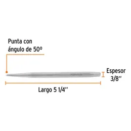  Centro Punto 3/8" L5-1/4 Punzones para Marcar, Truper 12226 3.135593 Centro Punto 3/8" L5-1/4 Punzones para Marcar, Truper 1222