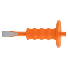  Cincel Plano 8" Cuña 3/4" con Grip, acero al cromo vanadio, protege la mano, C-3/4X8G 12278 Truper 11.694915 Cincel Plano 8" Cu