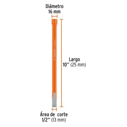  Cincel Plano 10" Cuña 1/2", Acero al cromo Vanadio, Cabeza grande, C-1/2X10 12121 Truper 7.79661 Cincel Corte Frío Plano 1/2" x
