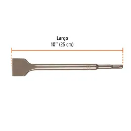  Cinceles SDS Plus Plano Grueso 1-1/2" 25cm AC para RotoMartillos, Truper 12097 10.254237 Cincel Plano Grueso SDS Plus 1-1/2" x 