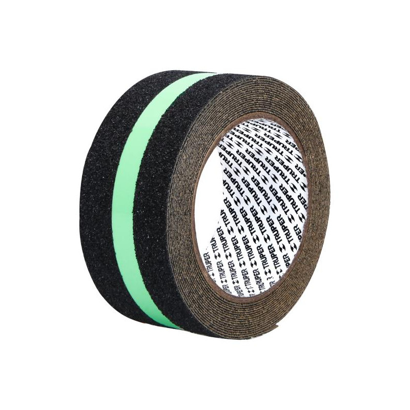 Cintas adhesivas antiderrapantes 2" x5m Negro Fotoluminiscente, Truper 101450 38.135593 Cinta Antideslizante 2" (50mm) x 5M Neg Cintas adhesivas antiderrapantes 2" x5m Negro Fotoluminiscente, Truper 101450 38.135593 Cinta Antideslizante 2" (50mm) x 5M Neg