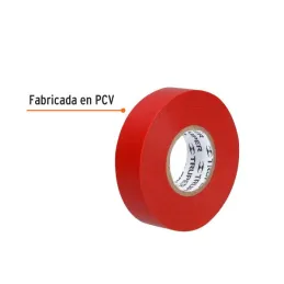 Cintas Aislantes 19mm x18m Rojo Acrilico E0.18mm Flexible Encogible Truper 12504 2.20339 Cinta Aislante Roja 19 mm x 18 m, Trup Cintas Aislantes 19mm x18m Rojo Acrilico E0.18mm Flexible Encogible Truper 12504 2.20339 Cinta Aislante Roja 19 mm x 18 m, Trup