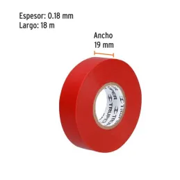 Cintas Aislantes 19mm x18m Rojo Acrilico E0.18mm Flexible Encogible Truper 12504 2.20339 Cinta Aislante Roja 19 mm x 18 m, Trup Cintas Aislantes 19mm x18m Rojo Acrilico E0.18mm Flexible Encogible Truper 12504 2.20339 Cinta Aislante Roja 19 mm x 18 m, Trup
