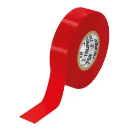  Cintas Aislantes 19mm x18m Rojo Acrilico E0.18mm Flexible Encogible Truper 12504 2.20339 Cinta Aislante Roja 19 mm x 18 m, Trup