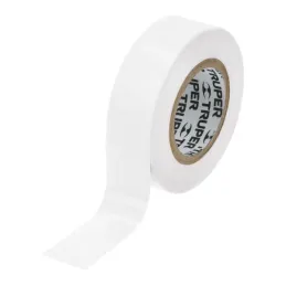  Cintas Aislantes 19mm x9m Blanco acrilico E0.18mm Flexible Encogible Truper 13515 1.186441 Cinta Aislante Blanca 19 mm x 9 m, T