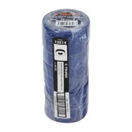  Cintas Aislantes 19mm x9m Azul acrilico E0.18mm Flexible Encogible Truper 13514 1.186441 Cinta Aislante Azul 19 mm x 9 m, Trupe