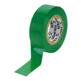  Cintas Aislantes 19mm x9m Verde acrilico E0.18mm Flexible Encogible Truper 13511 1.186441 Cinta Aislante Verde 19 mm x 9 m, Tru