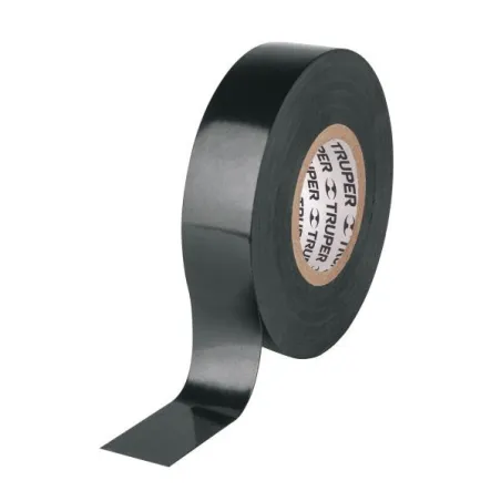  Cintas Aislantes Negro 18m x 19 mm, Adhesivo acrilico Espesor 0.15mm, Flexible en Blister, M-33NB 12499 Truper 2.881356 Cinta A