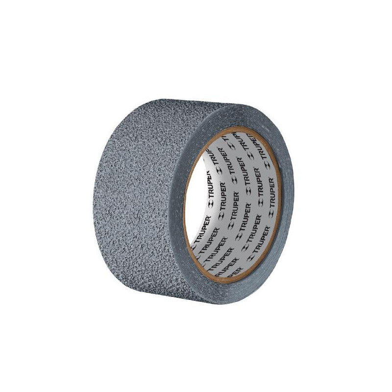  Cintas Antiderrapante 2" x5m Grises Entornos Humedos, Truper 101773 20.338983 Cinta Antiderrapante 2" (50mm) x 5M Gris para Are