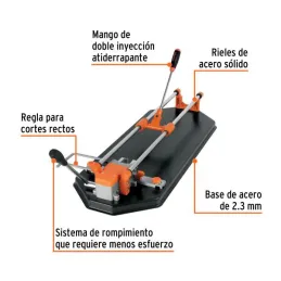  Cortador de Mayolica con Rodaje Corte 75cm, Riel de Acero Solido, Mango Ergonomico, CAZ-75X2 15827 Truper 527.118644 Cortadora 