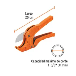  Cortador de Tubo PVC Profesional Corte 1 5/8", Cuerpo de Aluminio, cuchilla de Acero Inoxidable, COT-PVC 12860 Truper 17.79661 