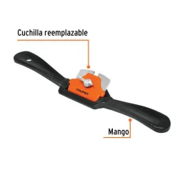  Cuchilla de Vuelta 9" Cara Recta Ancho de Corte 1 3/4", Para Superficies Plana o Convexas, E-9R 12058 Truper 22.033898 Cuchilla