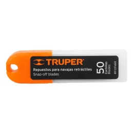  Cuchillas de repuesto 18mm 50u SK4 Navaja cutters 16976 16977 16974 22396 22405 Truper 100101 11.694915 Repuesto de Cuchillas p