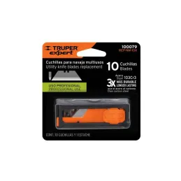  Cuchillas de Repuesto 19mm 10u Navaja Cutters 17027 16950 22400 100850 101101 Truper 100078 5.338983 Cuchillas de Repuesto 19mm