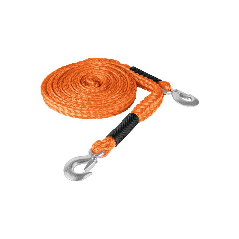  Cuerda Soga para Remolque 4.5m x27mm con Gancho 2000kg, Truper CREM-7/8X45 18346 28.813559 Cuerda Soga para Remolque con Gancho