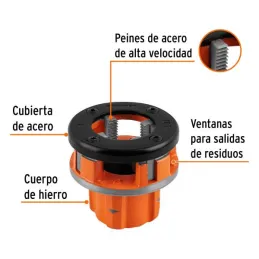  Dado para Tarraja 1" Cuerda 11 1/2NPT Compatible con TA-850 TA851, D-850-1 13078 Truper 34.745763 Dado Tarraja para Tubo 1" Com