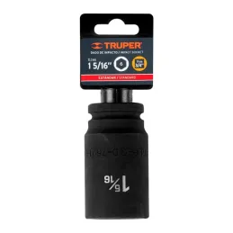  Dados 1-5/16" E3/4 Impacto Tubulares Hexagonales CrMolibdeno, Truper 12439 51.694915 Dados Largo Impacto 1-5/16" Hexagonales En