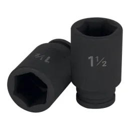  Dados 1-1/2" E3/4 Impacto Tubulares Hexagonales CrMolibdeno, Truper 12442 58.474576 Dados Largo Impacto 1-1/2" Hexagonales Enca