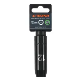  Dados 12mm E1/2 Impacto Tubulares Hexagonales CrMolibdeno, Truper 12424 10.762712 Dados Largo Impacto 12mm Hexagonales Encastre