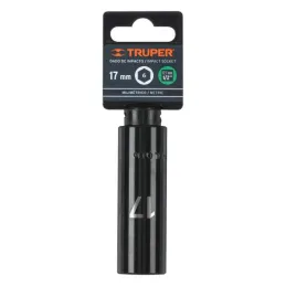  Dados 17mm E1/2 Impacto Tubulares Hexagonales CrMolibdeno, Truper 12429 11.186441 Dados Largo Impacto 17mm Hexagonales Encastre